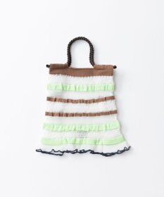 TRICOTE ボーダーシアー ニットバッグ