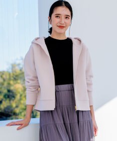 組曲 フード付きバックフリル パーカー