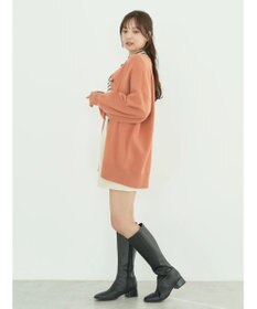 earth music&ecology やわらかタッチミドル丈カーディガン