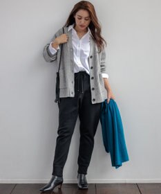 23区 L 【Lサイズ限定】ヴィスコースストレッチ ジョグ パンツ