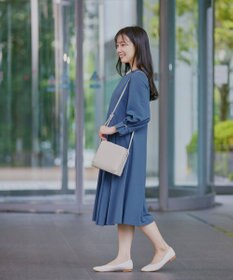 Tiaclasse 【GOLD LABEL・洗える】アシメプリーツポンチワンピース