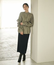 #Newans 【セレモニーにも】〈亀恭子さんコラボ〉美シルエットロングタイトスカート