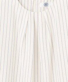 J.PRESS LADIES L シアーストライプ&チェック カットソー