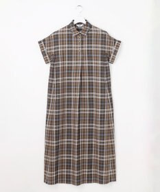 J.PRESS LADIES S コットンリネン Light マドラスチェック シャツ ワンピース
