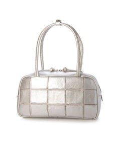 UNBILLION ピークスピーク PEAKS PEAK / 牛革パッチワーク横長ボストン