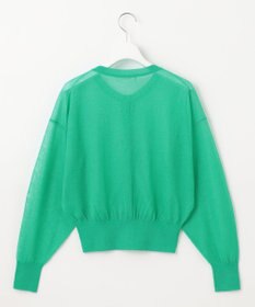 Feroux 【洗える】シアーカラー カーディガン