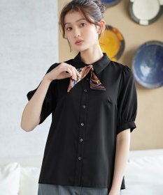 Tiaclasse L 【新色追加】パフスリーブシャツブラウス