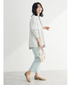 Green Parks ミニ裏毛Ｖネックカーディガン