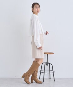 earth music&ecology タックプリーツショートシャツ