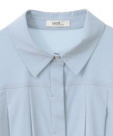 earth music&ecology タックプリーツショートシャツ