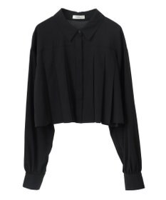 earth music&ecology タックプリーツショートシャツ