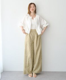 YECCA VECCA 刺繍ワイドパンツ