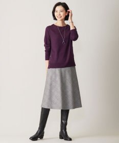 J.PRESS LADIES クラシカル グレンチェック フレアー スカート