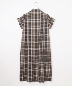 J.PRESS LADIES S コットンリネン Light マドラスチェック シャツ ワンピース
