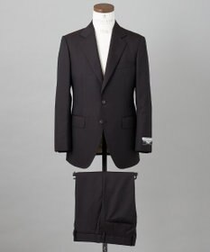 GOTAIRIKU シワになりにくい【御幸毛織/みゆきけおり】DRY SPINNER(ドライスピナー)スーツ（ブラウンストライプ）