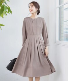 Tiaclasse L 【セレモニー・XSサイズ(5号)追加・新色追加・洗える】キーネックフレアワンピース