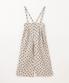 ANY KIDS 麻ライク ドット柄 ガウチョ