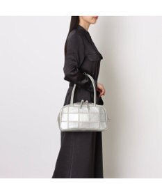 UNBILLION ピークスピーク PEAKS PEAK / 牛革パッチワーク横長ボストン