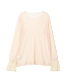 YECCA VECCA 袖レースシアートップス