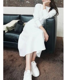 Green Parks フレアニットワンピース