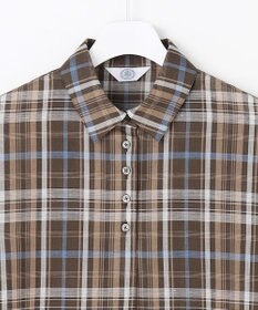 J.PRESS LADIES S コットンリネン Light マドラスチェック シャツ ワンピース