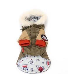 PET PARADISE スヌーピー 遠赤外線 コート 《カーキー》 中型犬 大型犬