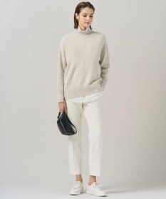 ICB L 【マシンウォッシャブル可】ライトトリコット バックスリット入り長袖プルオーバー