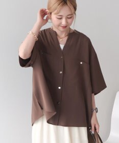 AMERICAN HOLIC 【WEB限定】ミリタリーWポケットスキッパーシャツ