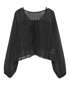 earth music&ecology ＳＥＴ２点シアーシャーリングブラウス＋インナー