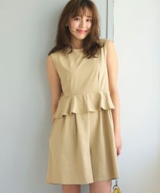 Feroux 【接触冷感・UVカット・吸水速乾】ラッシュガードペプラム オールインワン