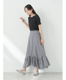 earth music&ecology イレヘムチェックスカート