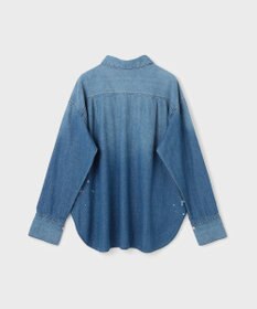 GRACE CONTINENTAL スリットスリーブデニムシャツ