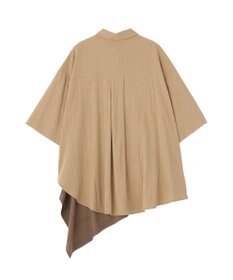 YECCA VECCA スカーフデザインアシメハーフスリーブシャツ