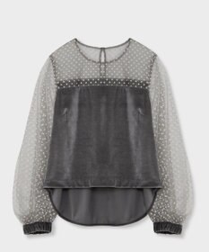 GRACE CONTINENTAL フロッキーチュールコンビトップ