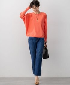 23区 【洗える/吊り干しOK】ヴィスコースストレッチ ドルマンスリーブ ニット