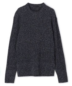 JOSEPH HOMME 【HIGH GRADE LINE】バルキーコットンノットリブ　クルーネックニット