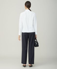 ICB ストレッチジョーゼット ボウタイライク ブラウス