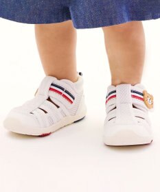 MIKI HOUSE HOT BISCUITS 【13-17cm】ダブルラッセル 水抜けサンダル