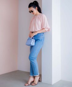 組曲 S 【WEB限定】シアーカルゼ ドルマンスリーブ ブラウス