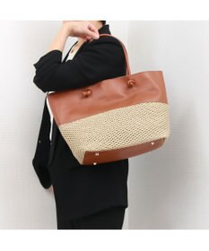 UNBILLION ペルケ perche / エステルメッシュ・牛革付属トート