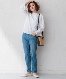 23区 【Oggi4月号掲載/洗える】CANCLINI デザインスリーブ ブラウス