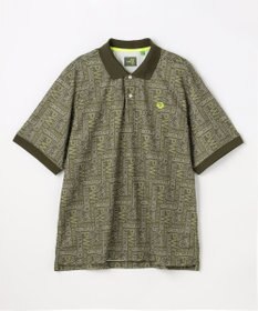PW CIRCULUS 【MEN】PW LOGO 総柄ポロシャツ ゴルフ