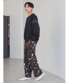 AMERICAN HOLIC 袖異素材ミニ裏毛プルオーバー