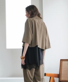 YECCA VECCA ハーフスリーブクロップドジャケット