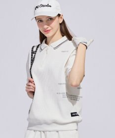 PW CIRCULUS 【WOMEN】ワッフルハーフジップポロ 2026年モデル ゴルフウェア レディース