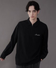 WEGO 【軽量/シワにならない】ドライポリハーフZIPシャツ（LS）