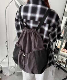 WEGO 【ユニセックス着用ITEM】メッシュポケットナップサック