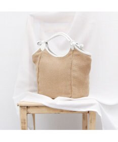 UNBILLION カシュカシュ cachecache / ポリプロピレンシート牛革付属トートバッグ