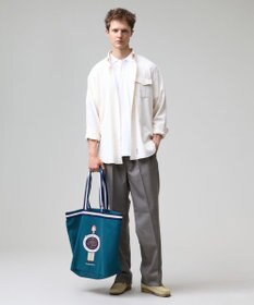 J.PRESS MEN 【J.PRESS ORIGINALS】【UNISEX】Wool Polyester Gunclub Check Piped Stem Nontuck Slacks