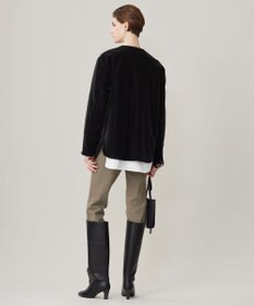 ICB 【リバーシブル着用可能】 ラミネートパイルキルト ミドル丈コート